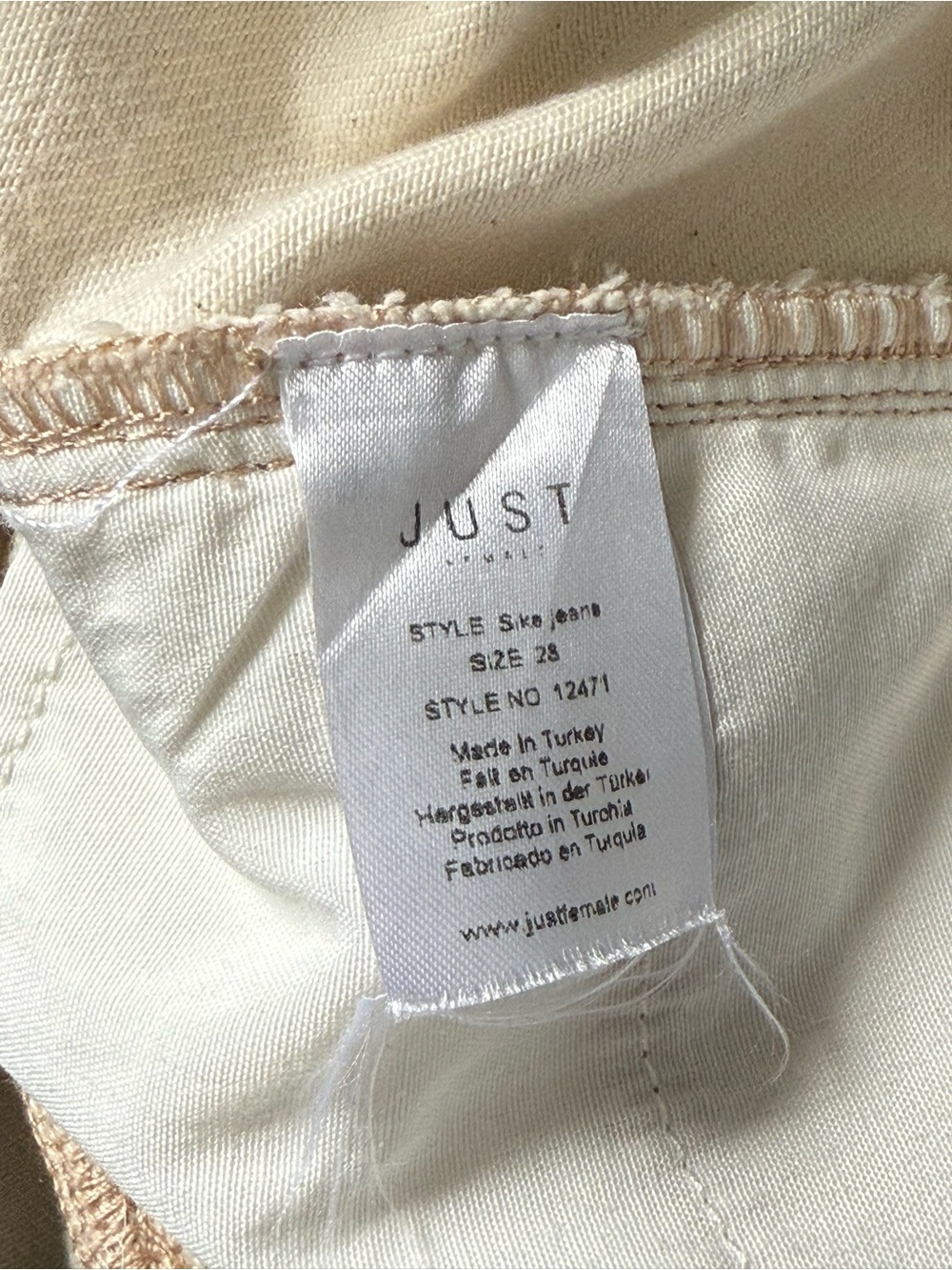 Just Female Sika Jeans Wide Leg Contrast High Rise 28 - Picture 5 of 5